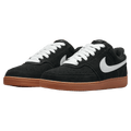 Pair view of the Nike Court Vision Low FL Shoes in Black and White colourway, unisex model