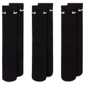 Pack view of the Nike Cushioned Socks in Black colourway, unisex model
