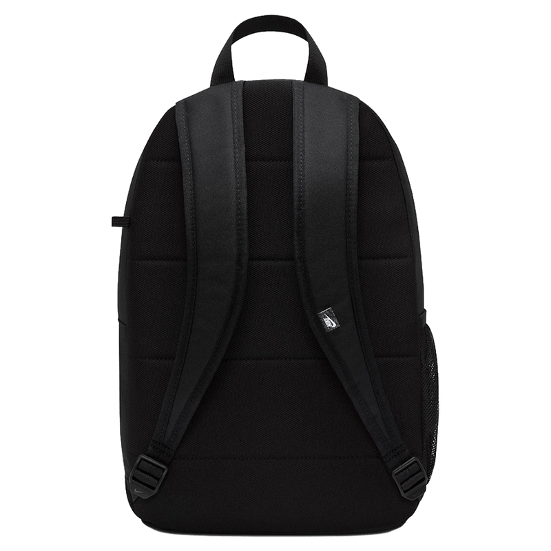 Back view of the Nike Elemental Backpack in Black colourway, kids model