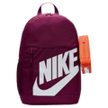 Main view of the Nike Elemental Backpack in Bordeaux colourway, kids model