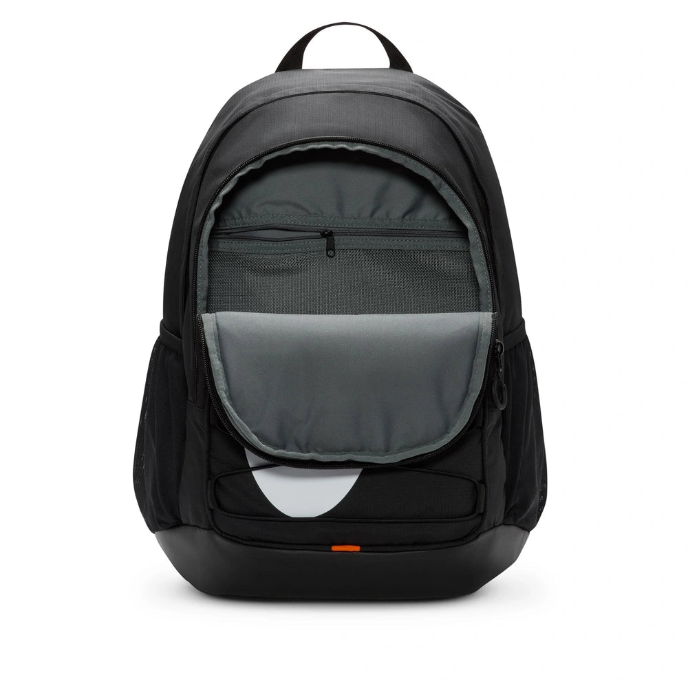 Image of the Small Front Pocket of the Hayward Backpack in Black White
