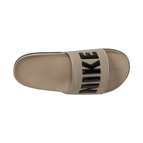 Above image of a single of Nike Offcourt Slides in Khaki Black Black