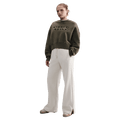 Front view of the Nike Phoenix Fleece Sweatpants in Light Orewood Brown colourway, women model