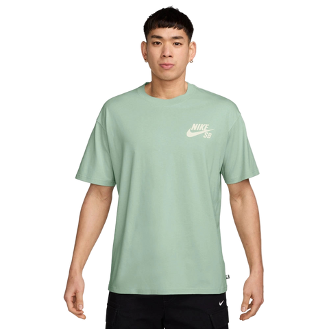 Front image of SB Tee in Pistachio Frost