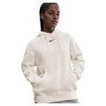 Main view of the Nike Sportswear Phoenix Fleece Oversized Hoodie in Sail and Black colourway, unisex model