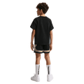 Back view of the Nike Sportswear Tee in Black colourway, kids model