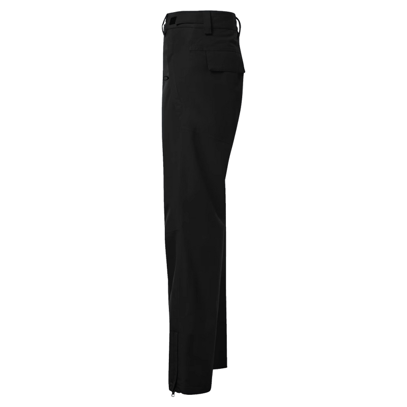 Side view of the Oakley Best Cedar Rc Insulated Ski Pants in Blackout colourway, mens's model