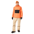 Full-body view of the Oakley Best Cedar Rc Insulated Ski Pants in Pebble colourway, mens's model