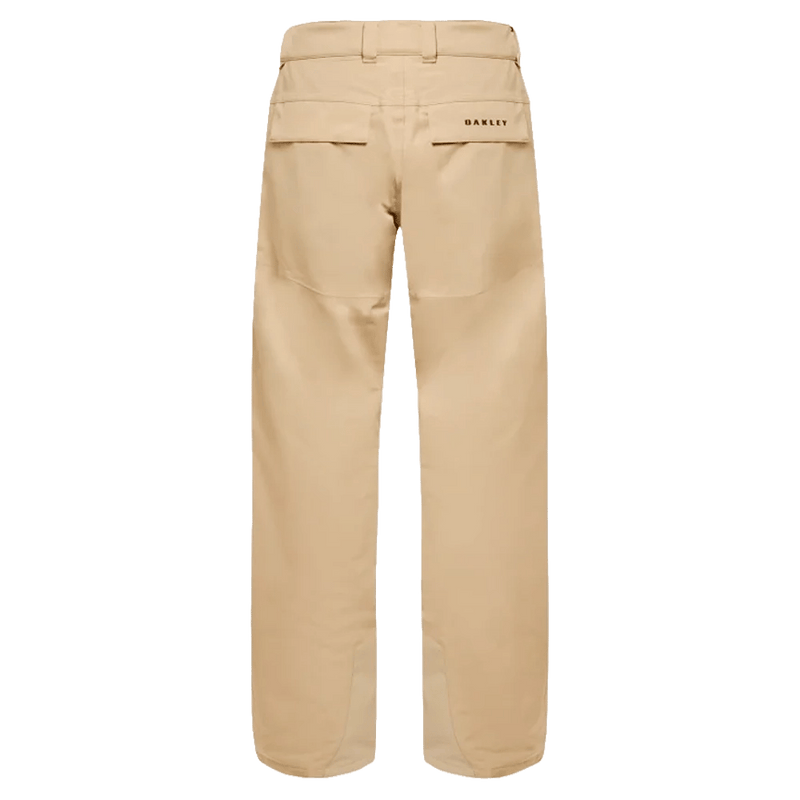 Back view of the Oakley Best Cedar Rc Insulated Ski Pants in Pebble colourway, mens's model