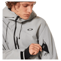 Pass pocket view of the Oakley Canopy Insulated Ski Jacket in Cement colourway, men's model