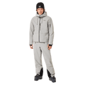 Front view of the Oakley Canopy Insulated Ski Jacket in Cement colourway, men's model