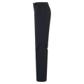 Side view of the Oakley Canopy Insulated Ski Pants in Blackout colourway, women model