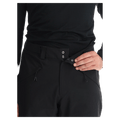 Detail view of the Oakley Canopy Insulated Ski Pants in Blackout colourway, men's model