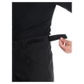 Waist view of the Oakley Canopy Insulated Ski Pants in Blackout colourway, men's model