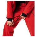 Vents view of the Oakley Canopy Insulated Ski Pants in HIBISCUS RED colourway, men's model
