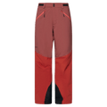Main view of the Oakley Canopy Pro Insulated Ski Pants in FLAME RED and ROSEWOOD colourway, men's model