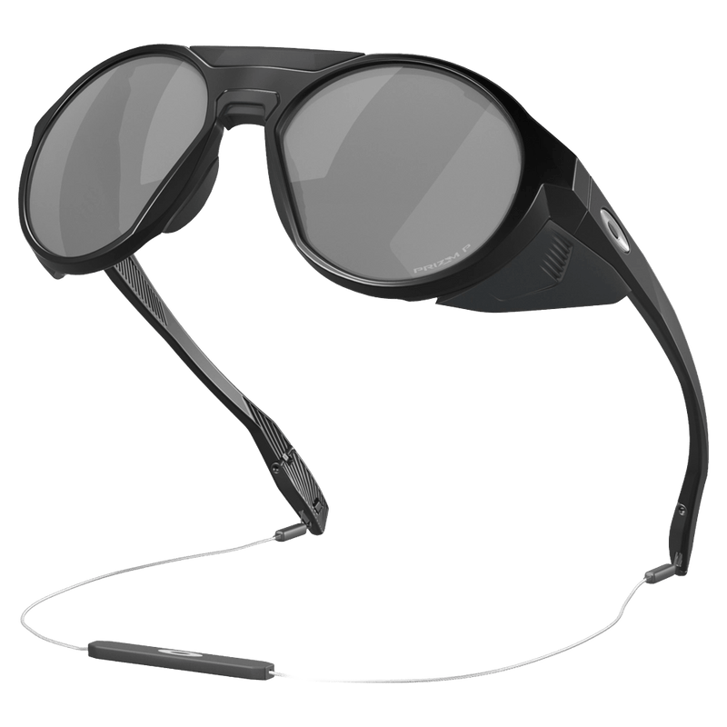 Main view of the Oakley Clifden Sunglasses in Matte Black, Prizm Black Iridium lens, unisex model