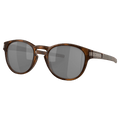 Main view of the Oakley Latch Sunglasses in Matte Brown Tortoise, Black lens, unisex model