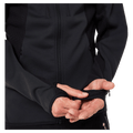 Detail view of the Oakley Drift Tech Fleece Hoodie in Black colourway, men's model