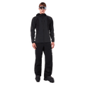 Front view of the Oakley Drift Tech Fleece Hoodie in Black colourway, men's model