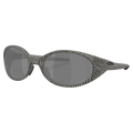 Main view of the Oakley Eye Jacket Redux Sunglasses in Matte Gret Fingerprint, Prizm Black lens, unisex model