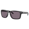 Main view of the Oakley Holbrook Sunglasses in Matte Black, Prizm Grey lens, unisex model