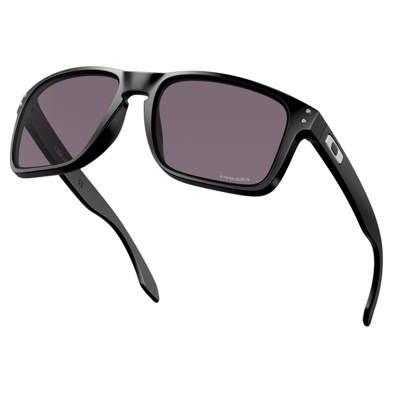 Alternative view of the Oakley Holbrook Sunglasses in Matte Black, Prizm Grey lens, unisex model