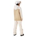 Back view of the Oakley Jasmine Insulated Ski Pants in Mist and Pebble colourway, women's model