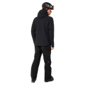 Back view of the Oakley Kendall Rc Shell 2.0 Ski Jacket in Blackout colourway, men's model