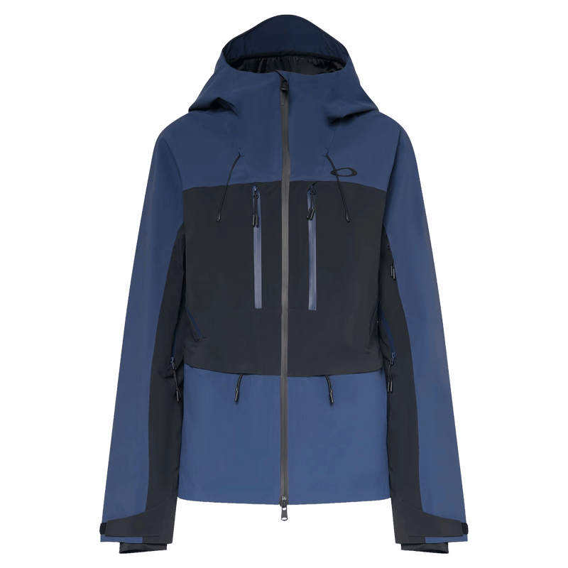 Main view of the Oakley Kendall Rc Shell Ski Jacket in ABYSS and BLACK colourway, women's model