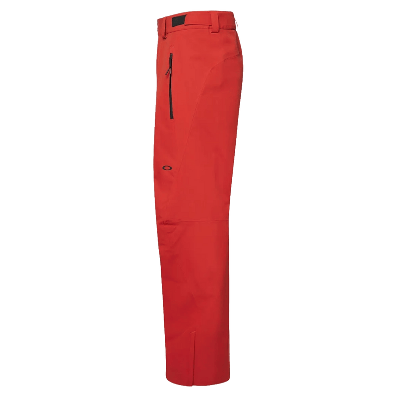 Side view of the Oakley Kendall Rc Shell Ski Pants in Red Flame colourway, men's model