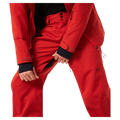 Vents view of the Oakley Kendall Rc Shell Ski Pants in Red Flame colourway, men's model