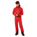 Front view of the Oakley Kendall Rc Shell Ski Pants in Red Flame colourway, men's model