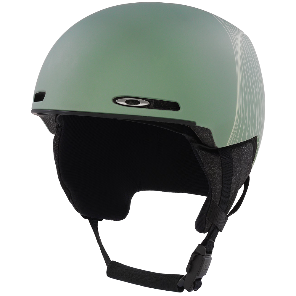 Oakley Mod 1 snow Helmet in Fraktel Matte/Gloss/Jade featuring Mip protection, BOA fit system and magnetic fidlock