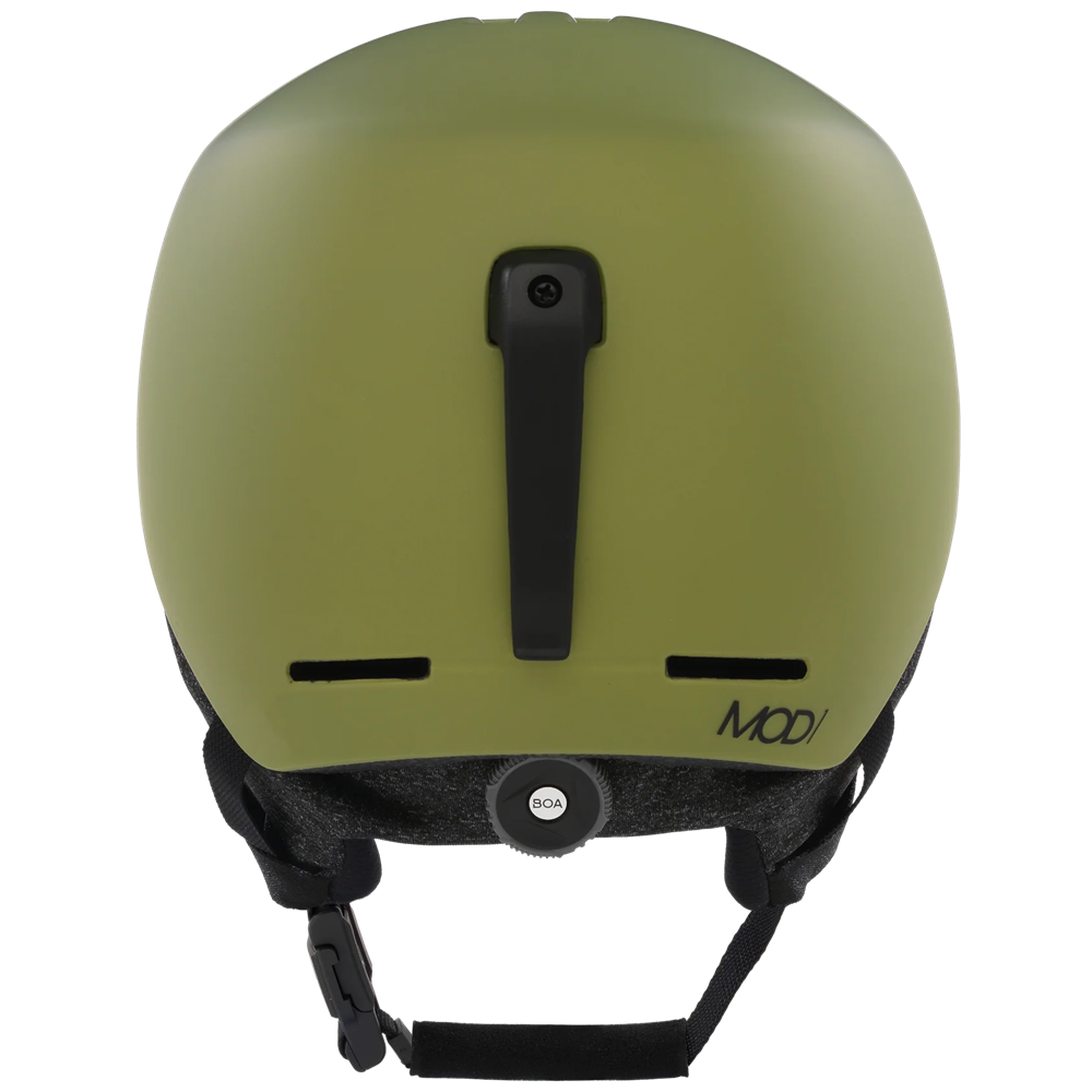 Back view of Oakley Mod 1 snow Helmet in Matte Fern featuring Mip protection, BOA fit system and magnetic fidlock
