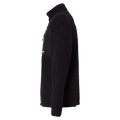 Side view of the Oakley Mountain Fire Sherpa Jumper in Blackout colourway, unisex's model