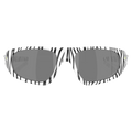 Front view of the Oakley Neogotma Sunglasses in White Bengal colourway, unisex's model
