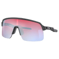 Main view of the Oakley Sutro Lite Sunglasses in Matte Carbon, Prizm Snow Sapphire lens, unisex model