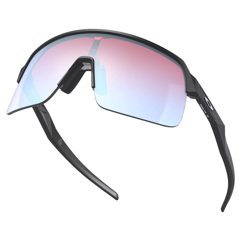Alternative view of the Oakley Sutro Lite Sunglasses in Matte Carbon, Prizm Snow Sapphire lens, unisex model