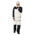 Full-body view of the Oakley Tnp Tbt Insulated Ski Jacket in Mist colourway, unisex's model