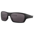 Main view of the Oakley Turbine Sunglasses in Matte Black colourway, unisex's model