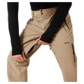 Detail view of the Oakley Unbound Gore-Tex Shell 2.0 Ski Pants in Pebble colourway, men's model