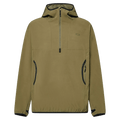 Main view of the Oakley Wintertide Softshell Hoodie in Green Army colourway, unisex's model