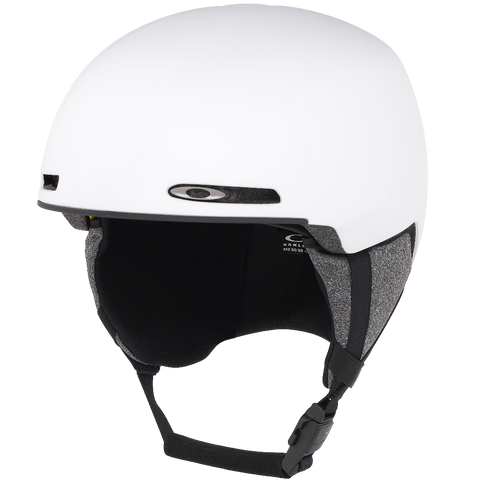 Okaley Mod 1 snow Asian Fit Helmet in White featuring Mip protection, BOA fit system and magnetic fidlock