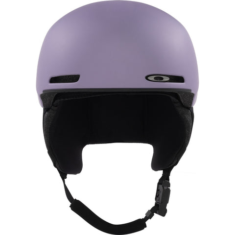 View side of Okaley Mod 1 snow Asian Fit Helmet in Poseidon featuring Mip protection, BOA fit system and magnetic fidlock
