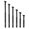 Main view of the One Up V3 Dropper Post in Black colourway, unisex model