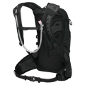 Back view of the Osprey Raptor 14L Hydration Bag in Black colourway, men model