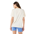 Back view of the P.E Nation Formation Tee in Whisper White colourway, women's model