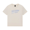 Main view of the P.E Nation Formation Tee in Whisper White colourway, women's model