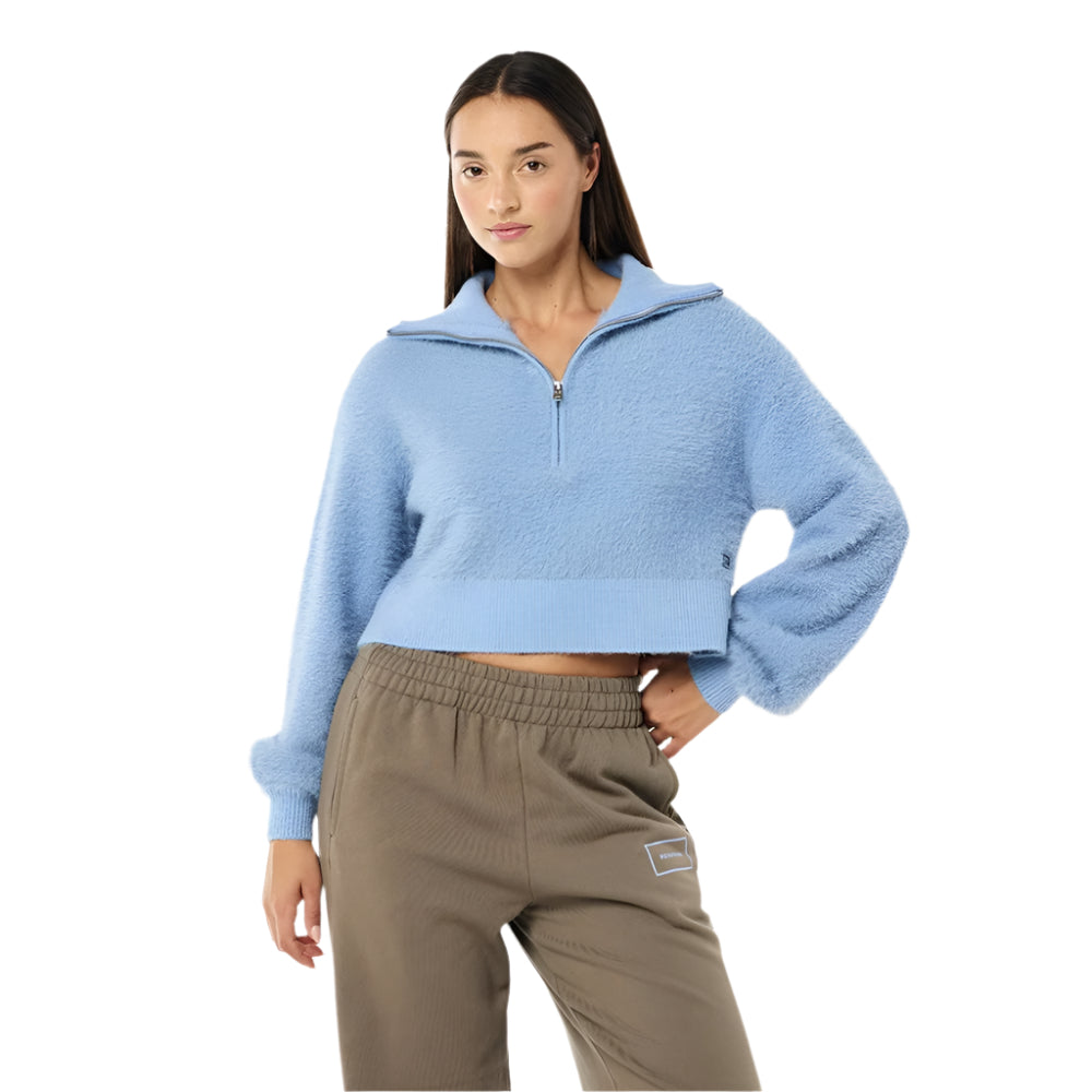 Greenpoint Knit Zip Neck Jumper - Womens